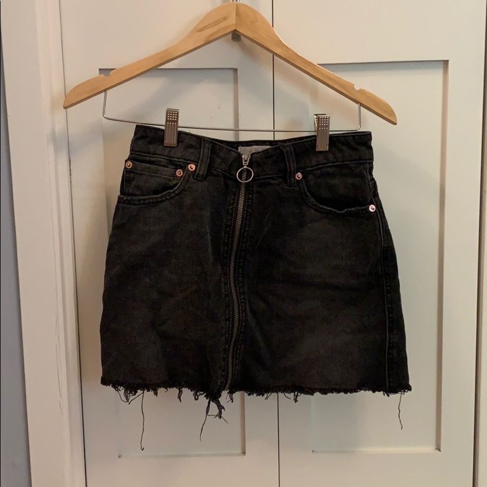 Black free people zip up skirt